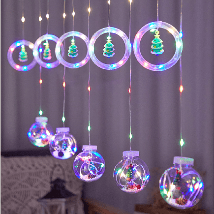 Rubber Circle String Light Ball Christmas Lighting