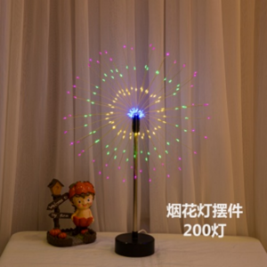 Indoor Decoration Colorful Firework Table Lamp