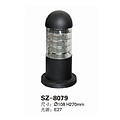 Villa Courtyard Black Cylindrical Round Head Outdoor Lawn Lamp SZ8079