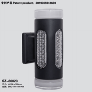 Column Up And Down Luminous Waterproof Black Wall Lamp SZ80023