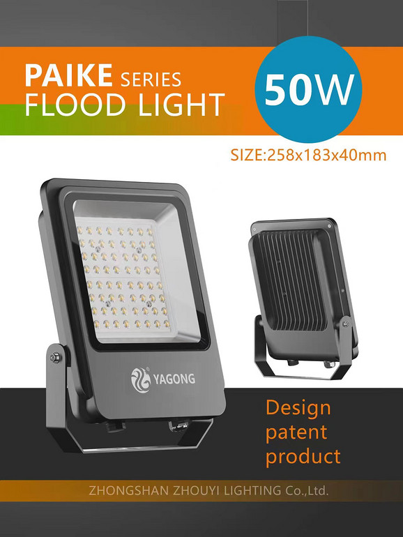 Patented Parker Series 50-100w Flood Light