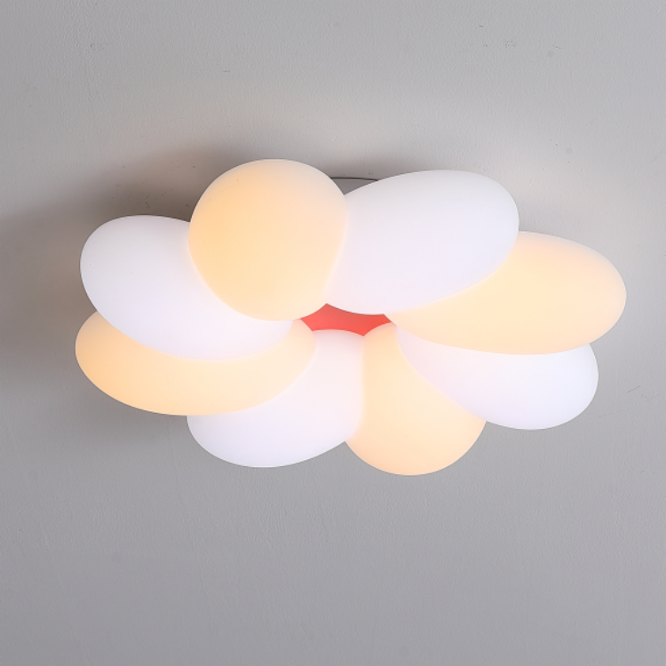 Mixed Light Petal Cloud Warm Romantic Ceiling Lamp