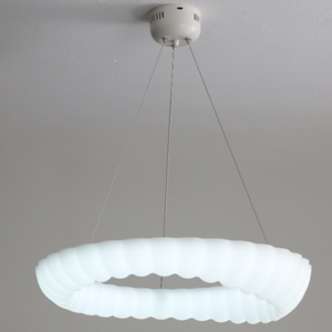 Simple Modern Bedroom Cream Style Ring Cloud Chandelier