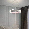 White Cream Wind Round Household Dining Room Chandelier