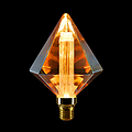 Individual Artistic Creativity Sharp Diamond Light Guide Column Filament Lamp