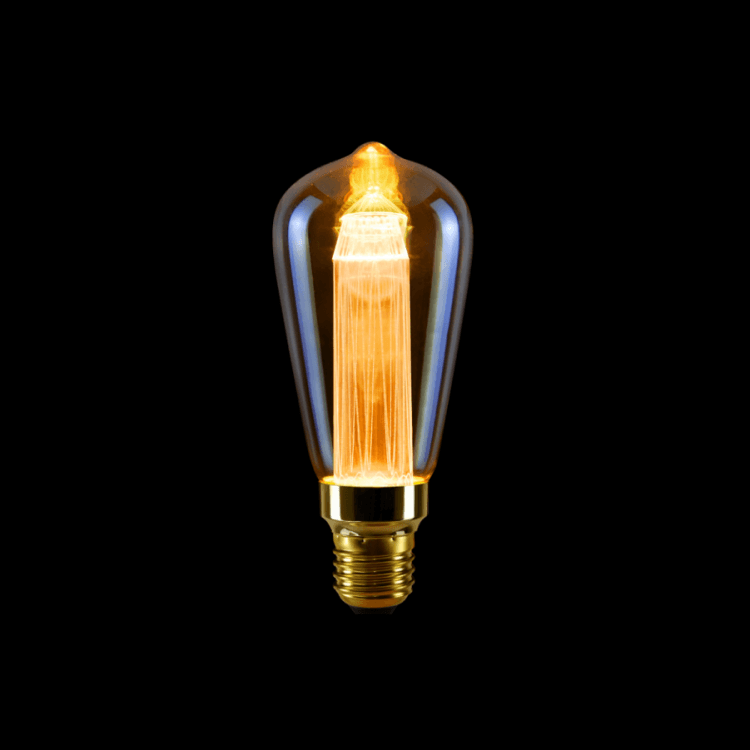 Simple Retro Light Guide Column Filament Lamp DST64