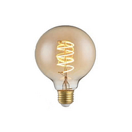 Screw Retro Light Bulb Flexible Filament Lamp G95-4W-R