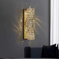 Light Luxury Crystal Modern Gorgeous Decoration Warm Wall Lamp