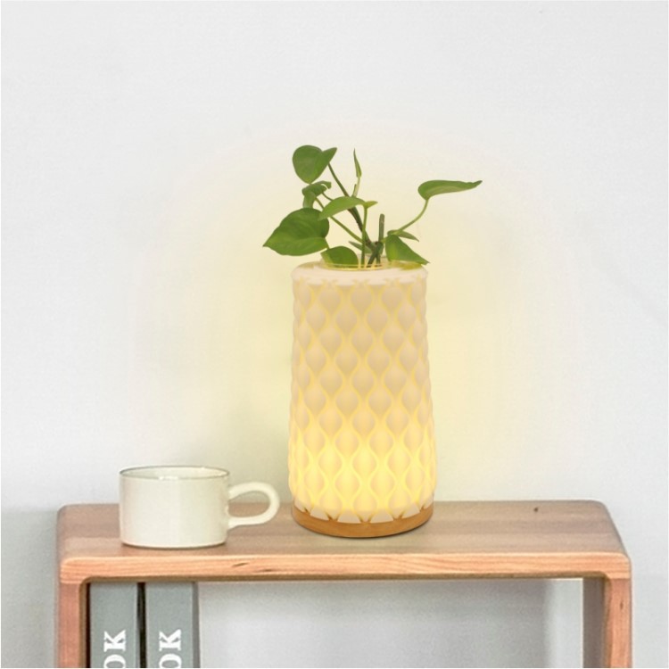 3D Printing Living Room And Bedroom Plant Floral Lamp Table Lamp 001 Scale Series