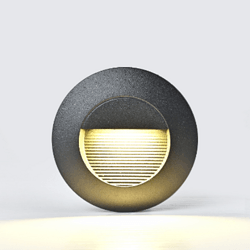 Simple Outdoor Waterproof Round High-brightness Led Foot Lamp