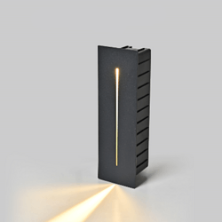 Highlight Square Line Aluminum Light Body LED Foot Lamp