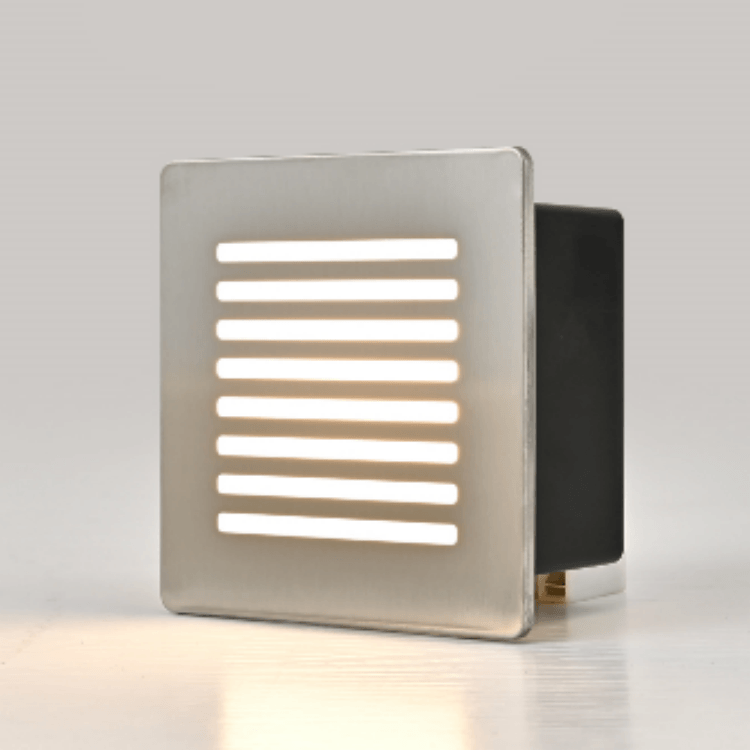 Square Stainless Steel Lamp Body Waterproof Outdoor Home LED Foot Lamp