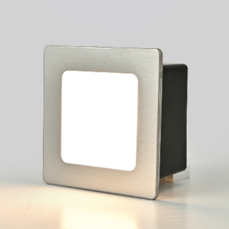 Square Stainless Steel Lamp Body Waterproof Outdoor Home LED Foot Lamp