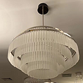 Modern simple new light luxury frosted crystal ceiling light