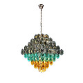 Margaret series crystal color living room light luxury round chandelier