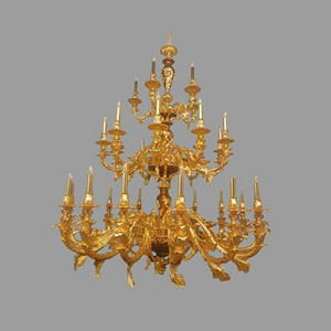 French all-copper dewaxed luxury chandelier