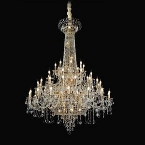 Classic Timeless series clipped candle chandelier