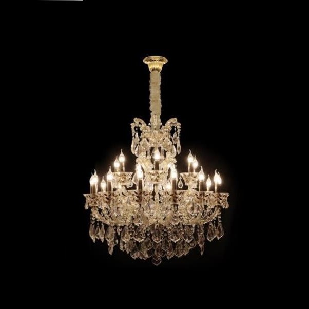 Classic Timeless series clipped candle chandelier