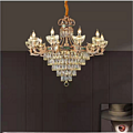 Villa Luxury Candle Crystal Lamp Chandelier