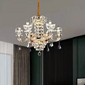 Luxury Candle Crystal Lamp Chandelier Villa