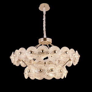 French Living Room Retro Luxury Crystal Chandelier