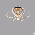 Six Petals Flower Shaped Lines Simple Ceiling Lamp