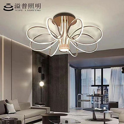 Eight Petals Flower Simple Lines Sitting Room Ceiling Lamp