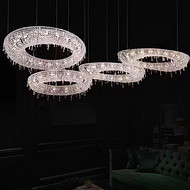Nordic Luxury Villa Crystal Lamp Chandelier
