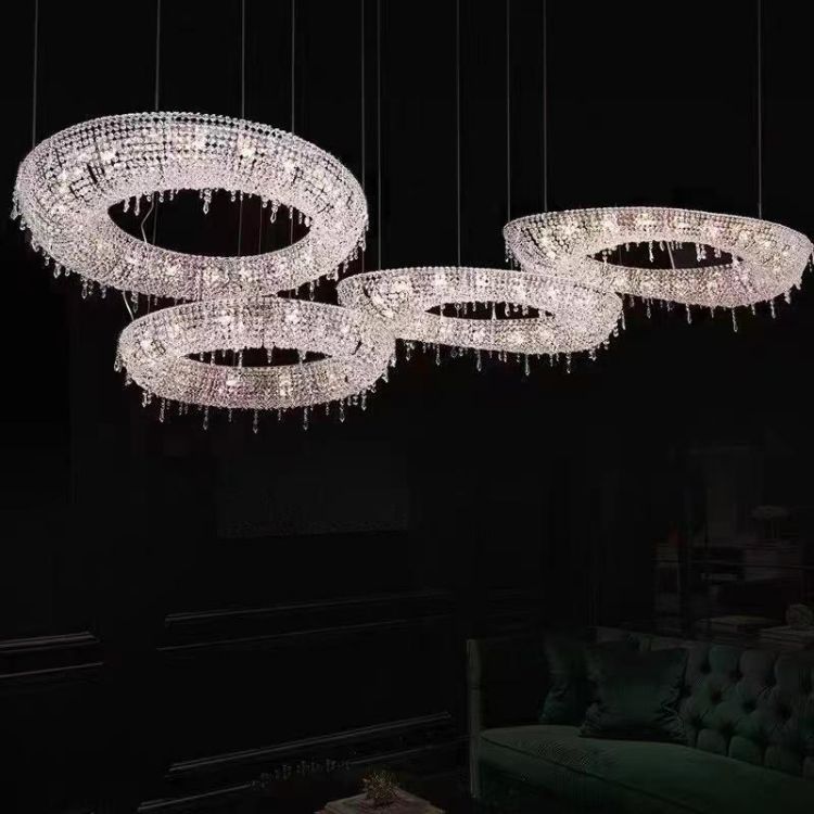 Nordic Luxury Villa Crystal Lamp Chandelier