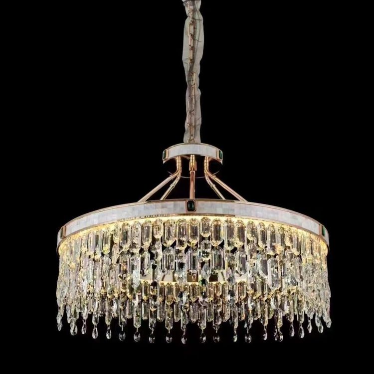 Light Luxury Hotel Villa Living Room Crystal Lamp Chandelier