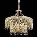 Villa Indoor Round Double-Layer Crystal Lamp Chandelier