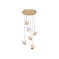 Villa Staircase Light Luxury Decoration Swan Creative Chandelier