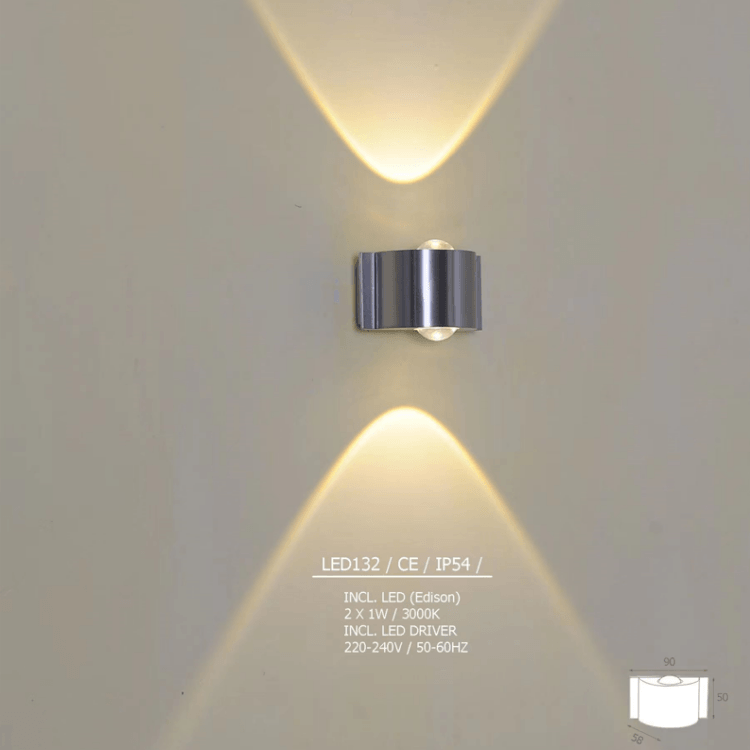 LED Upper And Lower Lamp Head Light Simple Wall Lamp