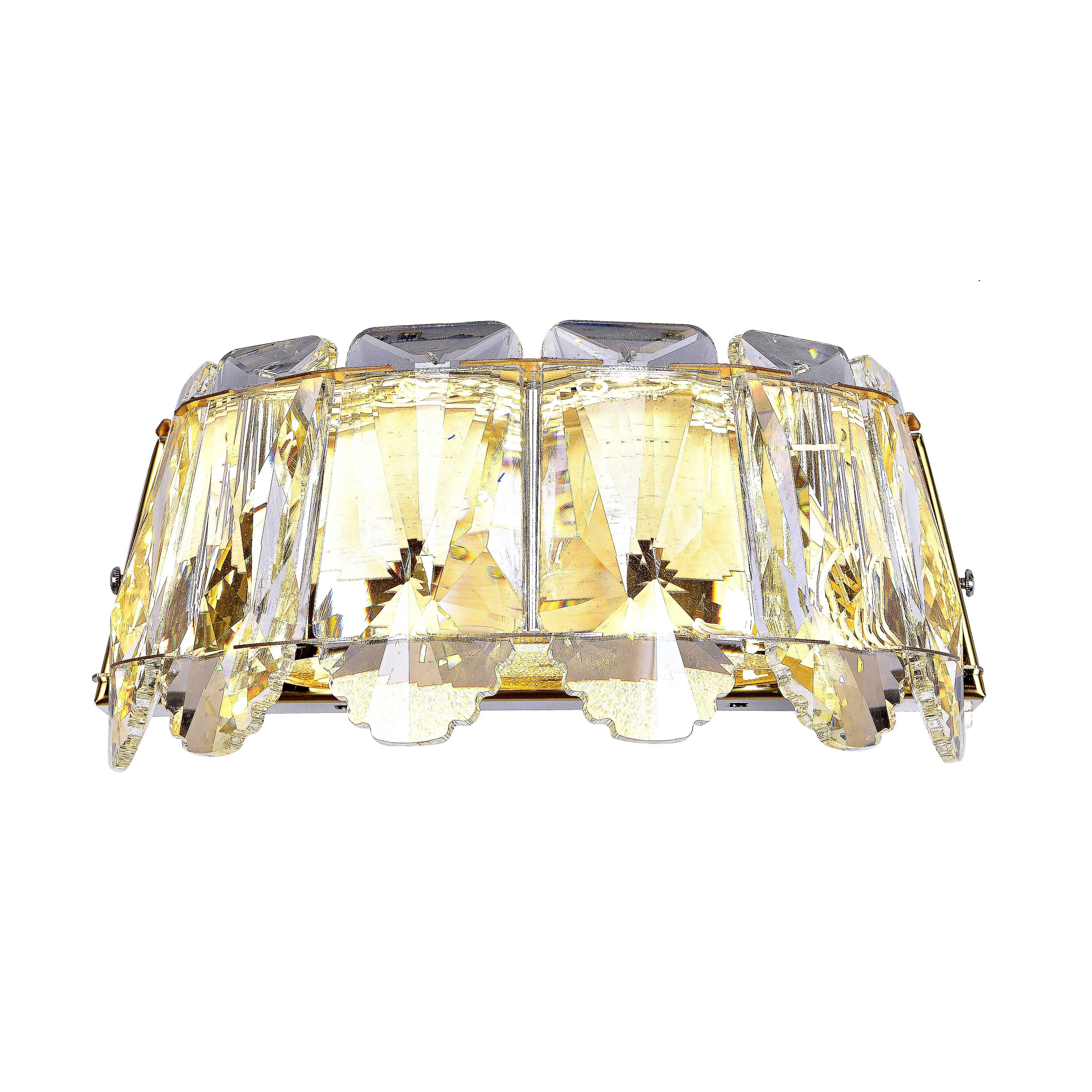 Bedroom crystal postmodern contracted ceiling light
