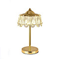 European bedside warm light luxury crystal table lamp