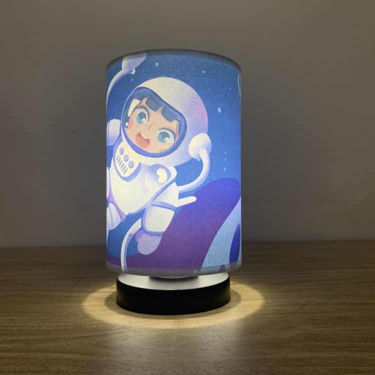 Cartoon Astronaut Children's Room Table Lamp