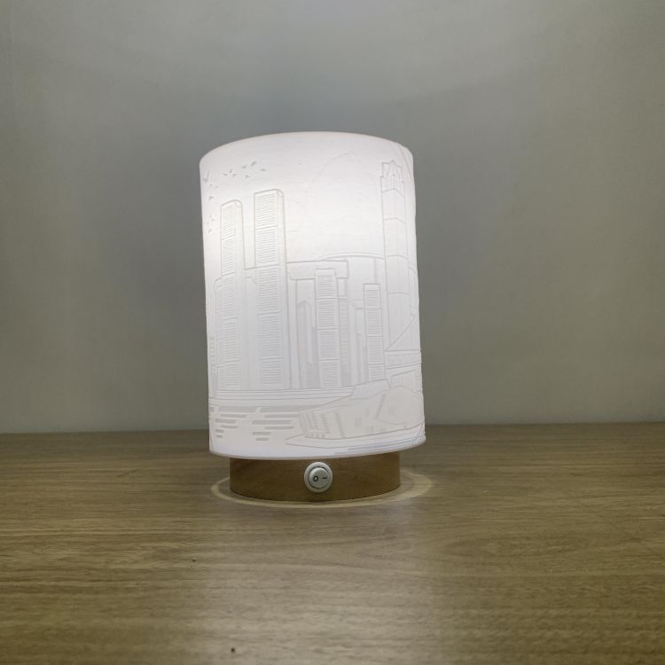 City Pattern Bedroom Home Decorative Table Lamp