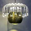 Crystal Glass Aluminum Lifting Modern Pendant Lamp