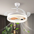 Modern creative indoor bedroom suction fan light