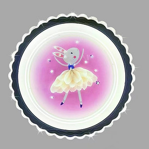 Circular net red cartoon creative rabbit new ceiling light