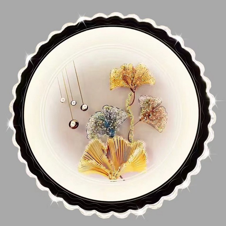 LED art mural creative ultra-thin household ceiling light