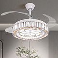 Luxury Atmosphere Invisible Fan Leaf Living Room Fan Light