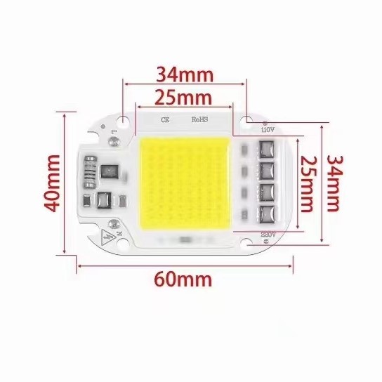 Drive-free integrated LED light source module