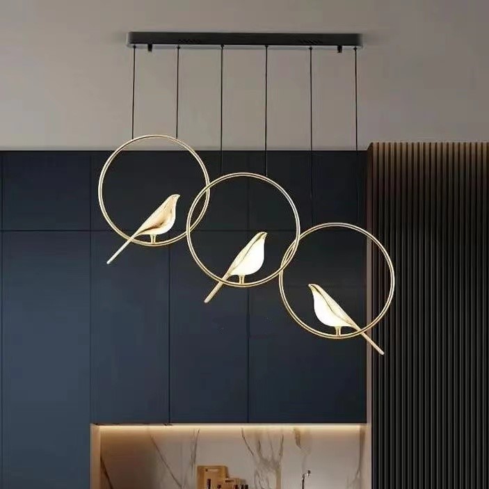 Creative bird modeling series dining chandelier