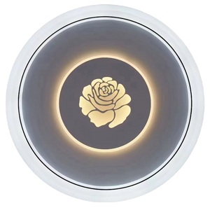 Bedroom simple rose pattern ceiling light