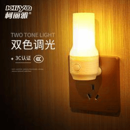 Kerosene lamp style two tone light switch small night light