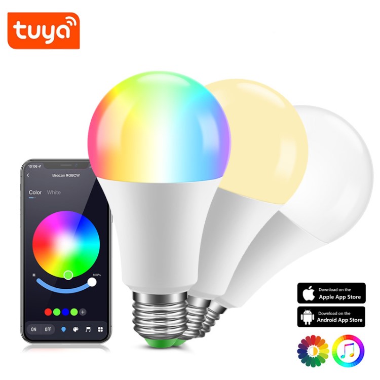 Tuya Smart Phone Control Colored Light Bulb
