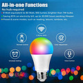 Tuya Smart Phone Control Colored Light Bulb