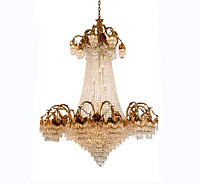 All copper French palace luxury crystal chandelier