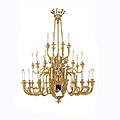 European style full copper art noble luxury indoor chandelier